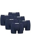 Levi's Herren Men's Solid Basic Boxers (6 Pack) Boxer Shorts, Farbe:Navy, Bekleidungsgröße:M