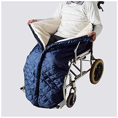 CHENGRR Schlupfsack Rollstuhlfahrer Erwachsene, Warm,Mit ReißVerschluss Schlupfsack Erwachsene, Gefütterter Schlupfsack für Rohlstuhlfahrer Schlupfsack Rollstuhl Lammfell