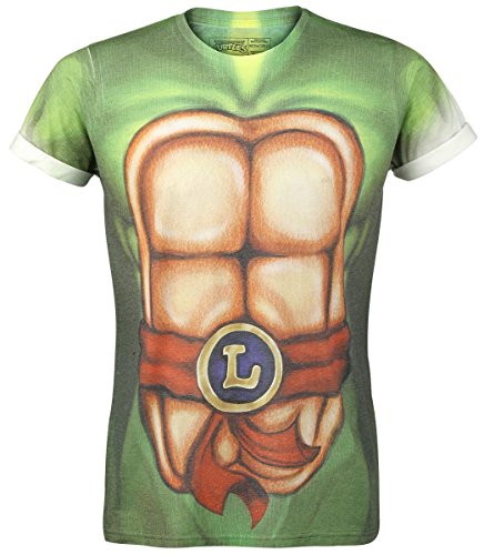 TMNT T-Shirt -L- Leonardo Sublimation Allover Fron