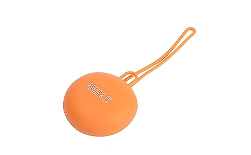 ruffles & co. Silikon-Leckerli-Tasche für Hundetraining, stylisch, leicht zu reinigen, reisefreundlich (Sunset Orange)