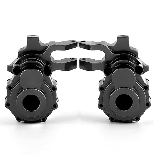 2 Stück Metall-Frontportalgehäuse (innen und außen), for Traxxas for TRX-4 1/10 RC Crawler Car Upgrades Teile Zubehör (Color : Black)