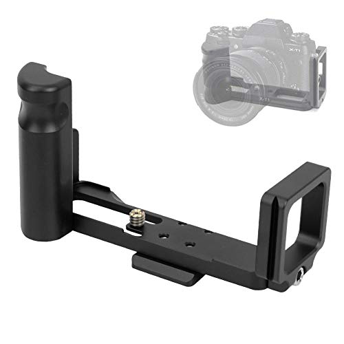 Topiky L-förmige Halterung, vertikaler Kameragriff aus Aluminiumlegierung, Schnellwechselplatte mit 1/4 "-Schraubenloch für Sony RX100 / II / III / IV / V / VI-Kamera(Schwarz)
