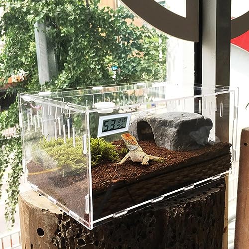 Acryl Terrarium Reptilienbox Langlebig Transparent Box for Kaltblütige Tiere Reptilienzubehör Insektenheim Terrarium