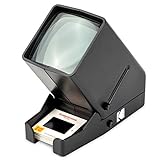 KODAK 35-mm-Diaprojektor und Filmbetrachtungsgerät - Batteriebetrieb, 3-fache Vergrößerung, LED-beleuchtete Anzeige - für 35-mm-Dias und Filmnegative