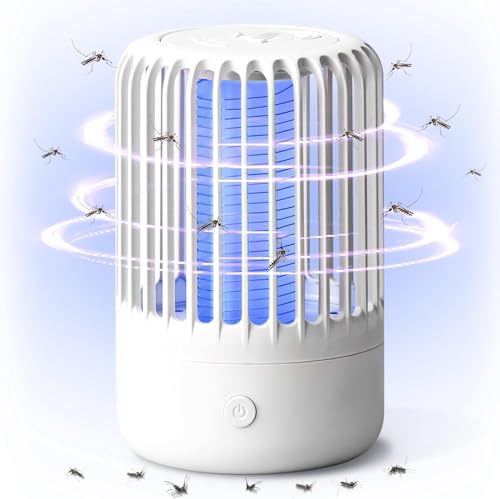 Insektenvernichter Mückenfalle Elektrisch, Mückenlampe Mückenschutz Insektenfänger UV-Licht Insektenvernichter, Leistungsstarke USB Schädlingsbekämpfungsfallen für drinnen und draußen