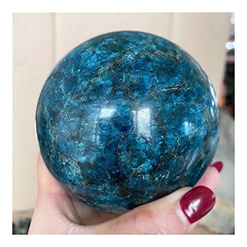 EACTEL Heilkristall Natur blau Apatit Kugel Heilsteine ​​Kristall poliert ZANLIIYIN (Material : 45mm)