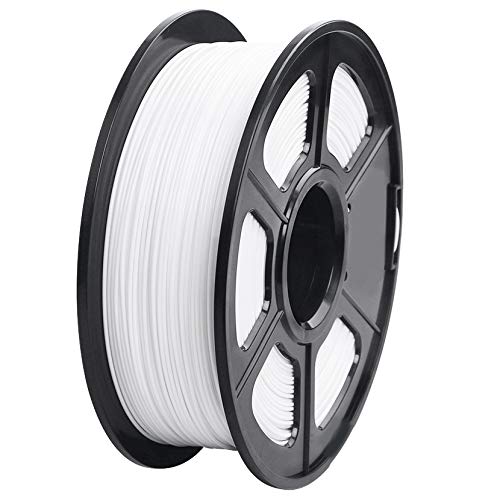 Zunedhys 3D Drucker filament 1,75 mm Maß genauigkeit +/- 0,02 mm 1 kg 343 M 2,2 lbs 3D Druck material für RepRap (weiß)
