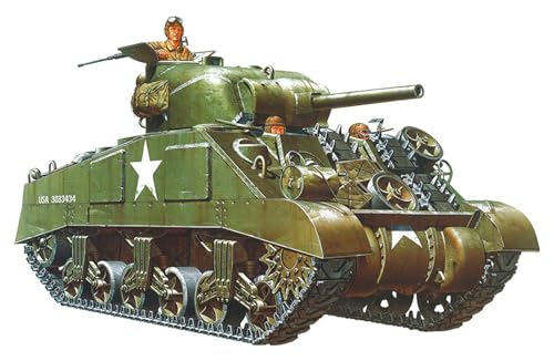 TAMIYA 35190 - 1:35 US Mitl. Pz. M4 Sherman Früh. (3), Modellbau, Plastik Bausatz, Basteln, Hobby, Kleben, Plastikbausatz