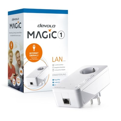 Devolo Magic 1 LAN 1-1-1 DE/AT Powerline Einzel Adapter 1200 MBit/s