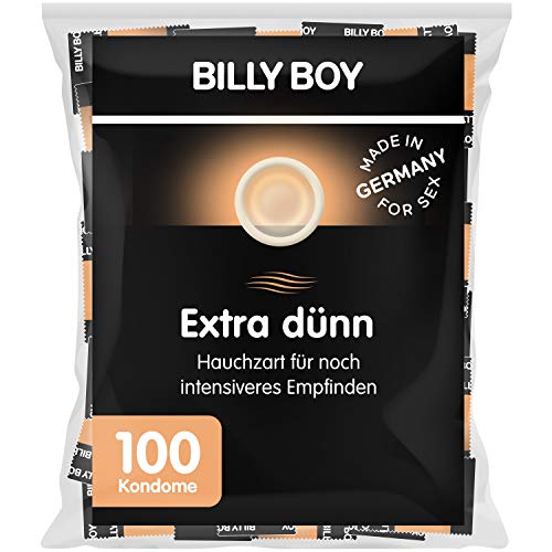 100 Billy Boy Extra dünn Kondome - Hauchzarte Kondome für ein noch intensiveres Empfinden - Made in Germany