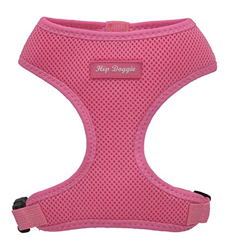 Hip Doggie HD-6PMHPK Ultra Comfort Harness Vest Hundegeschirr, XS, rosa