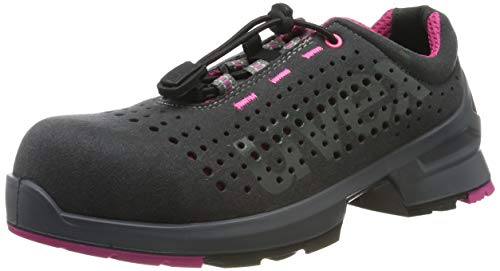 Uvex 1 Ladies Arbeitsschuhe - Sicherheitsschuhe S1 SRC ESD - Grau-Pink, Größe:35