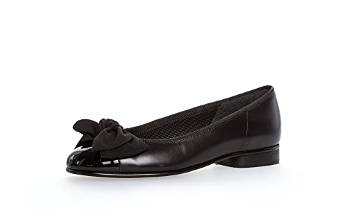 Gabor Shoes Damen Gabor Basic Geschlossene Ballerinas, Schwarz (Black 37), 42 EU (8 UK)
