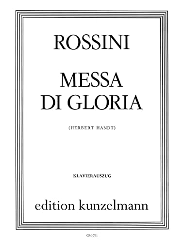 Gioachino Rossini-Messa Di Gloria-PIANO REDUCTION