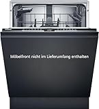 Siemens SN23EI03KE iQ300 Smarter Geschirrspüler Vollintegriert, 60 cm breit, Besteckkorb, Made in Germany, angenehm leise mit iQdrive, aquaStop, höhenverstellbarer Oberkorb, InfoLight, VarioSpeed