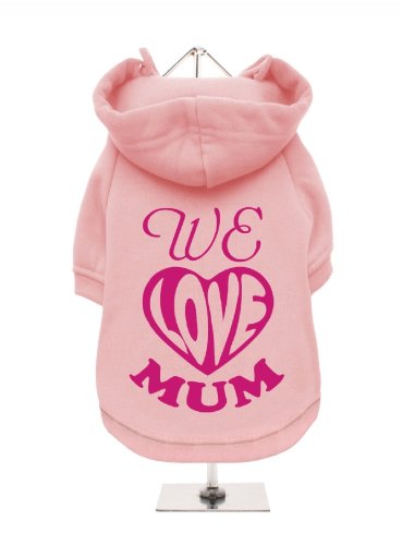 "Mütter Tag: Wir Love Mum" UrbanPup Hunde Sweatshirt (Pink/Fuchsia)