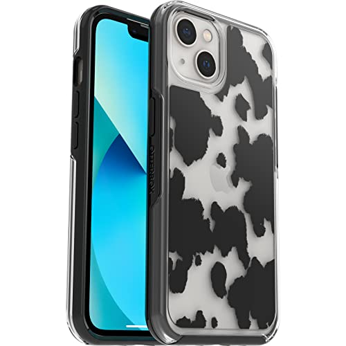 OtterBox Symmetry Clear Hülle für iPhone 13, stoßfest, sturzsicher, schützende dünne Hülle, 3X getestet nach Militärstandard, Cow Print