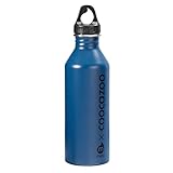 Coocazoo Edelstahl-Trinkflasche, Blue, Drehverschluss, aus Edelstahl, ohne Weichmacher, geschmacksneutral, für kohlensäurehaltige Getränke geeignet, recyclebar, 0,75L