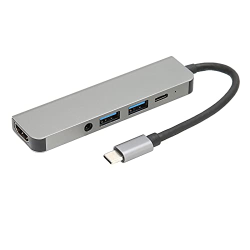 Shanrya USB-C-Hub, weit verbreiteter USB-Port-Expander 5Gbps-Übertragung 5 in 1-Port-Expander für Tastatur für Maus