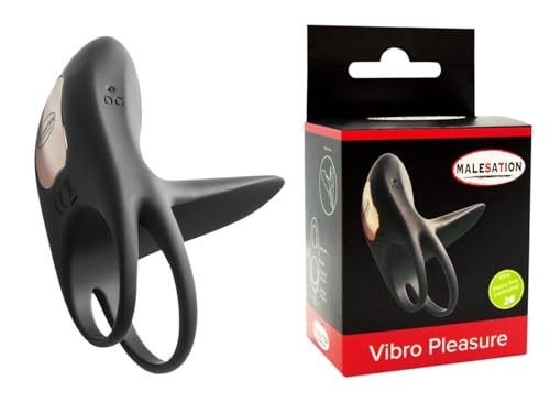 Malesation Vibro Pleasure: Vibro-Penisring, schwarz
