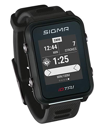 Sigma Sport Unisex - Erwachsene iD.TRI Set Triathlon Uhr, black,