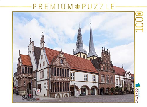 CALVENDO Puzzle Rathaus, St.-Nicolai-Kirche Lemgo 1000 Teile Lege-Größe 64 x 48 cm Foto-Puzzle Bild von Thomas Becker