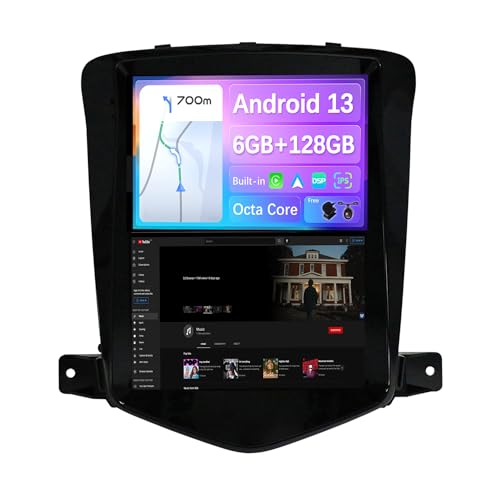 JOYX - [6G+128G] - Android 11 Autoradio Passt für Chevrolet Cruze (2006-2015) - Kabellos CarPlay + Android Auto - Kamera & MIC - IPS 9.7 Zoll - 2 Din - DSP SWC WiFi DAB Fast-Boot 360-Kamera AHD BT