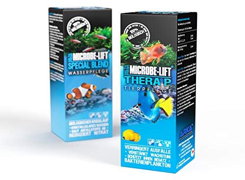 MICROBE-LIFT SBHTHERAPH16 Special Blend - hochaktive Bakterien + TheraP - Fischpflege Reinigungsbakterien Set, 2X 473ml, Einheitsgröße, 946 g