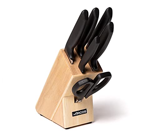 Messerblock mit 5 Messern und 1 Paar Küchenschere Geschenkbox Niza