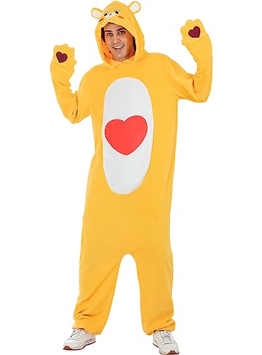 Funidelia | Schumsebärchi Kostüm Glücksbärchis für Herren und Damen Care Bears, Bär - Kostüm für Erwachsene & Verkleidung für Partys, Karneval & Halloween - Größe M - L - Orange
