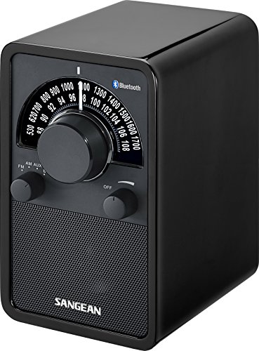 Sangean WR-15BT Retro bluetooth Radio mit AM und FM - Schwarz