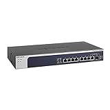 NETGEAR XS508M 8 Port 10gb Switch | Multi-Gigabit LAN Switch Smart (mit 1x 10G SFP+, Desktop oder 19 Zoll Rack-Montage, ProSAFE Lifetime-Garantie)