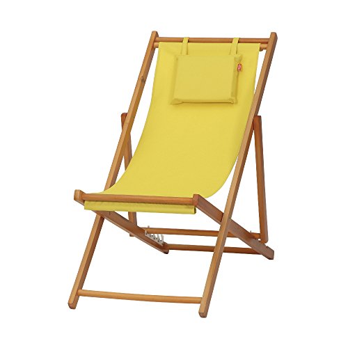 Siena Garden beach-liegestuhl faro, gelb hartholz, light, teak