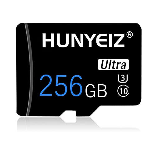 256 GB Micro-SD-Karte mit Adapter-Speicherkarte (Klasse 10 High Speed) MicroSD für Smartphone, Spielekonsole, Dashcam und Drohne (256 GB)