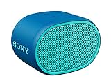Sony SRS-XB01 tragbarer Bluetooth Lautsprecher (Extra Bass, 6h Akku, Spritzwassergeschützt) blau