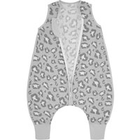 emma & noah Premium Baby Schlafsack mit Füßen Sommer, Bequem & Atmungsaktiv, 100% Bio-Baumwolle, Oeko-TEX Zertifiziert, Flauschig, Bewegungsfreiheit, 0.5 TOG (Rauten Grau, 70 cm)