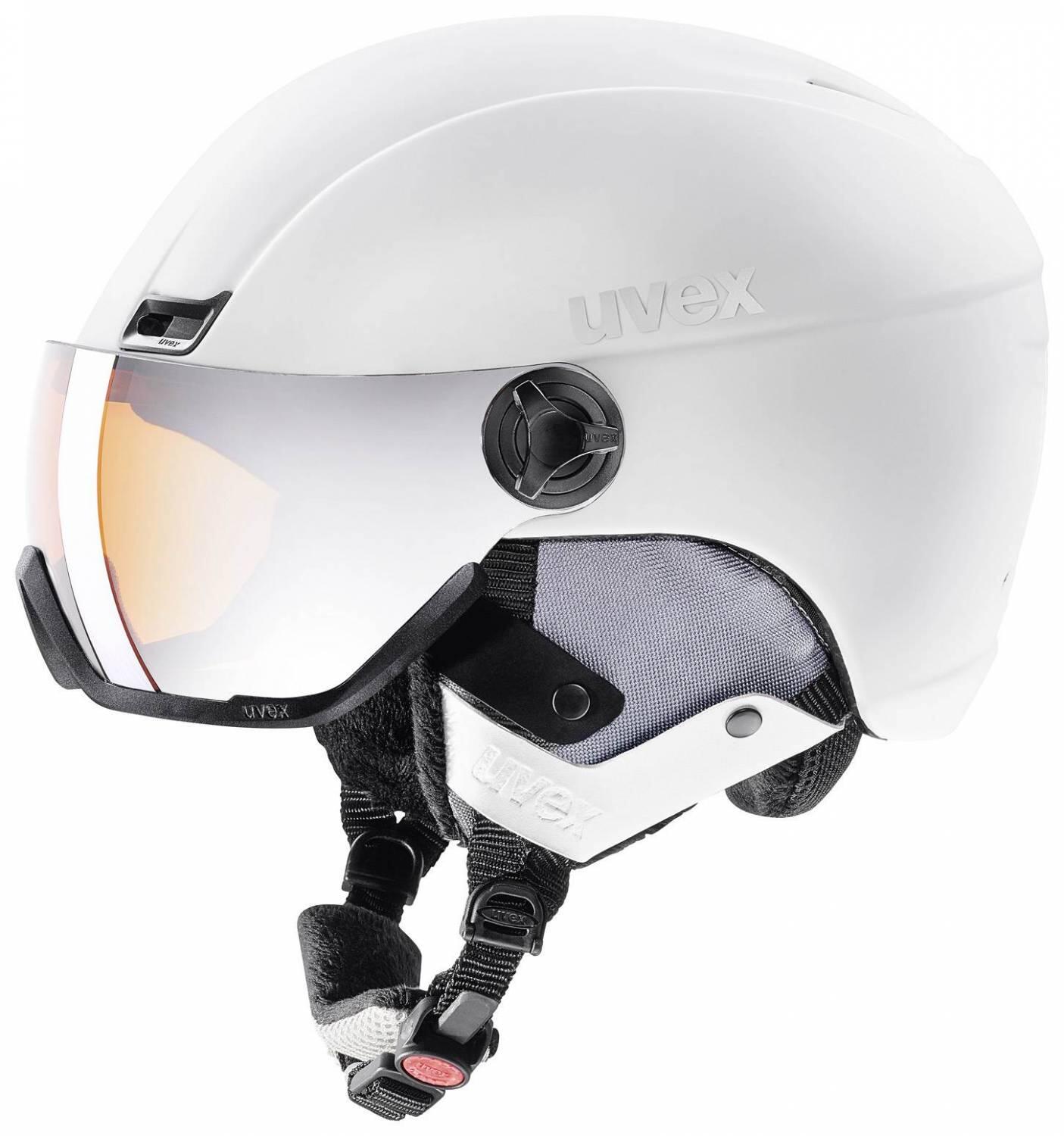 Uvex hlmt 400 visor style skihelm (größe: 53-58 cm, 40 navyblue mat)
