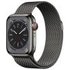 Apple Watch 8 (GPS + Cellular) 41mm Graphit Edelstahl / Milanaise