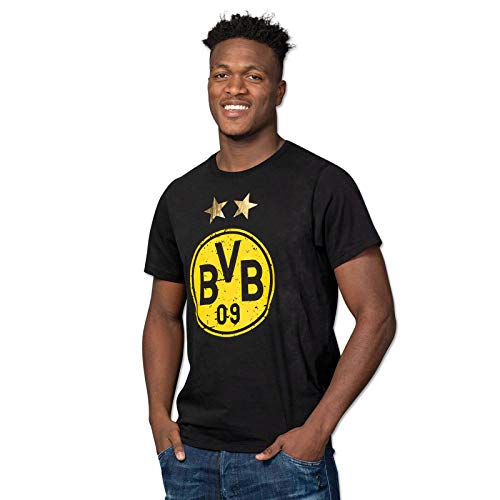 Borussia Dortmund, BVB-T-Shirt mit Logo, Schwarz, 3XL