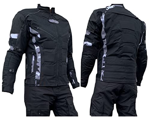 L&J Motorradjacke - Jacke herausnehmbare Protektoren - Textil Motorrad Jacke Quad (m)