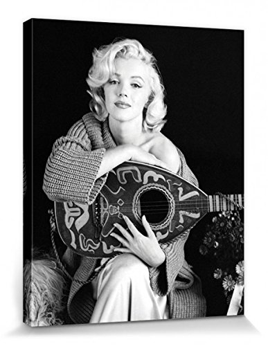 1art1 Marilyn Monroe - Lute Poster Leinwandbild Auf Keilrahmen 50 x 40 cm