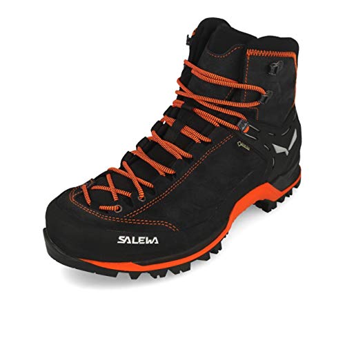 Salewa Herren MS MTN Trainer MID GTX Trekking- & Wanderstiefel, Grau (Asphalt/Fluo Orange 985), 42.5 EU