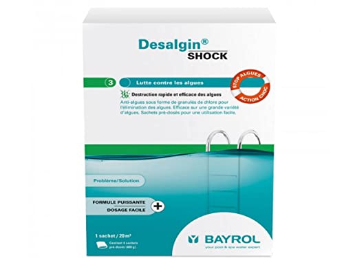 BAYROL Deslagin Shock 1,6 kg - Algenvernichter - Extra Starke Formel - Einfache Anwendung und schnelle Wirkung
