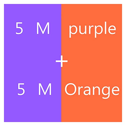 10 Meter weicher hochtemperaturbeständiger Silikondraht 7 8 910 11 12 13 14 15 16 18 18 20 22AWG (Color : Purple and orange, Size : 10M_13 AWG 2.5MM)