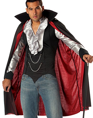 California Costumes Vampirkostüm Dracula - Schwarz/silber - Gr:- L