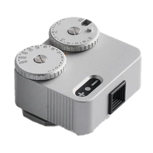 Luejnbogty Light Meter II Kaltschuh für digitale Spiegelreflexkamera, Photometer, 12 Verschlussgeschwindigkeiten, Zubehör für Fotografie (Silber)