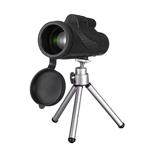 HD 40×60 Monokular-Teleskop, wasserdichtes, beschlagfreies Hochleistungs-Monokular-Zielfernrohr mit Smartphone-Halterung und verstellbarem Stativ für die Vogelbeobachtung von Erwac