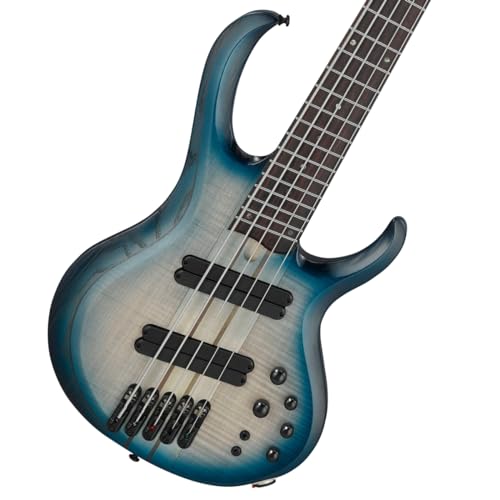 Ibanez BTB705LM Bass Workshop Cosmic Blue Starburst Low Gloss 5-String Electric Bass Guitar