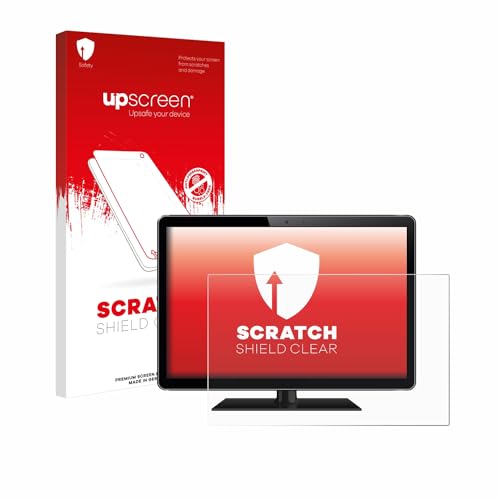 upscreen 24" Schutzfolie für 24,0 Zoll Standardgrößen (61 cm) [532 x 299 mm, 16:9] – Kristallklar, Kratzschutz, Anti-Fingerprint