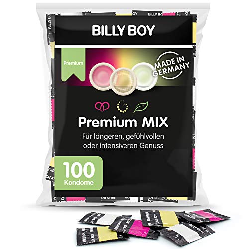 Billy Boy Kondome Premium Mix - 100er Großpackung – Transparente Kondome